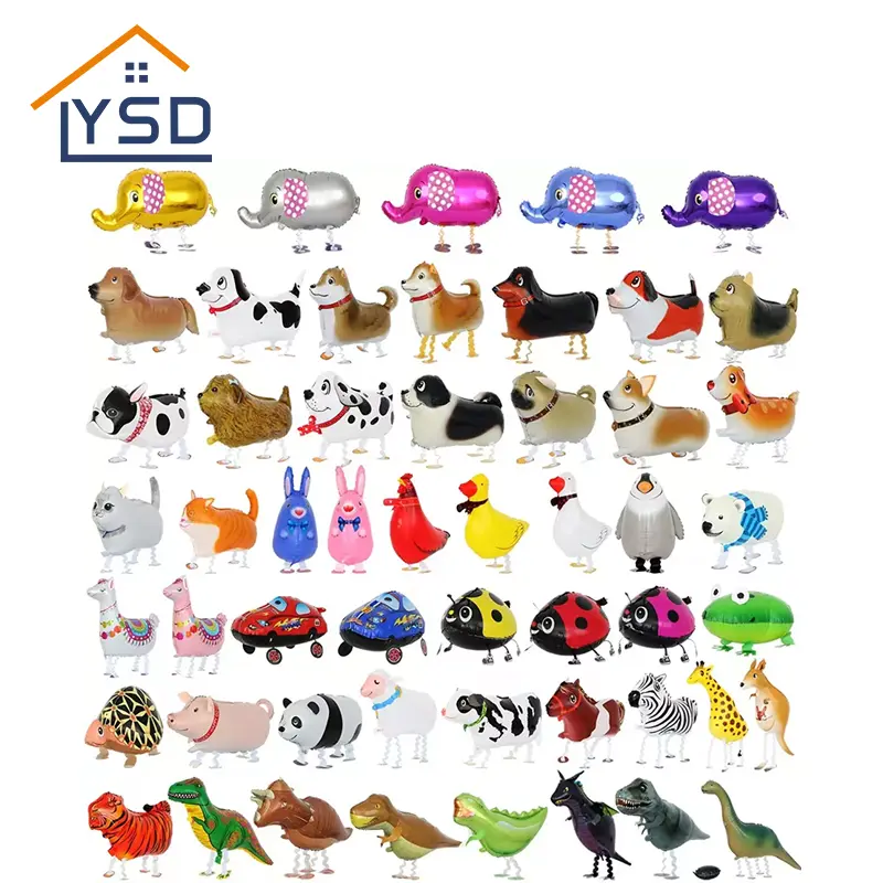 Động vật 3d đứng bằng nhôm Phim Balloon
