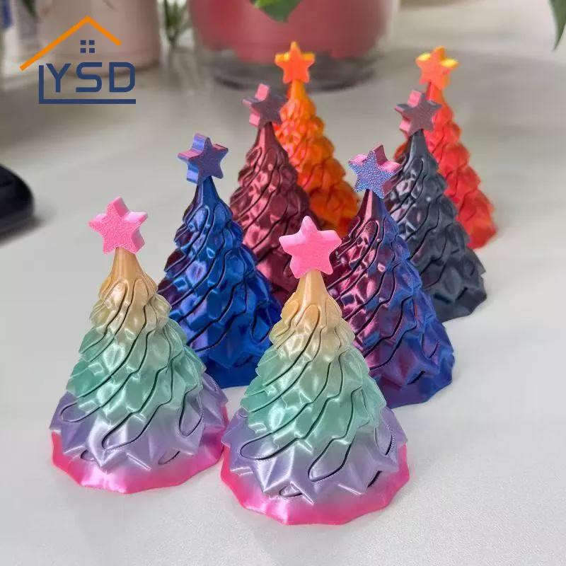 Xe đẩy cây thông Noel in 3D