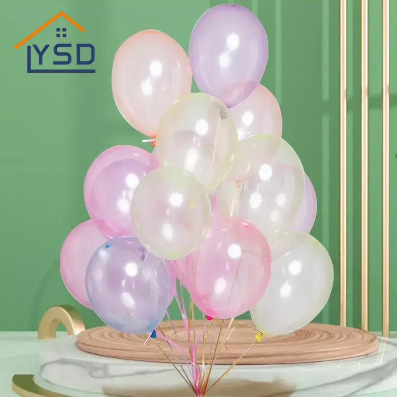 Bóng latex pha lê đầy màu sắc