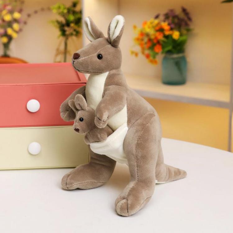 Kangaroo plush toy with joey factory