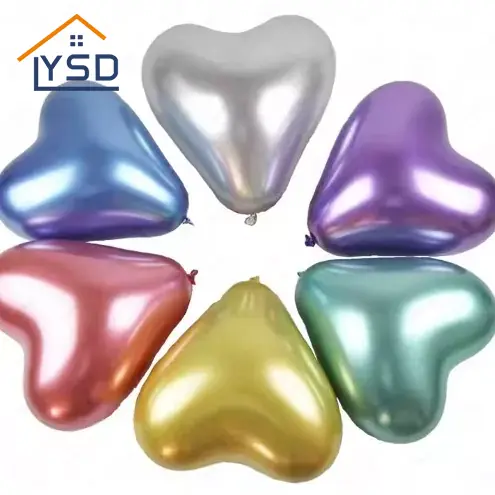 Quả bóng mủ hình trái tim kim loại